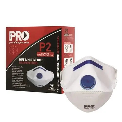 Pro Choice Horizontal Flat Fold Respirator P2, With Valve - PC2122 PPE Pro Choice